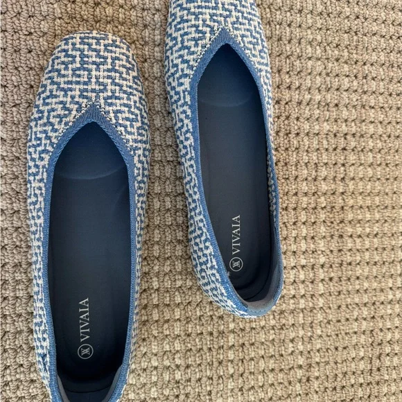 Vivaia Square toe flats Margot Sz.39.5 8.5/9 - Picture 3 of 9